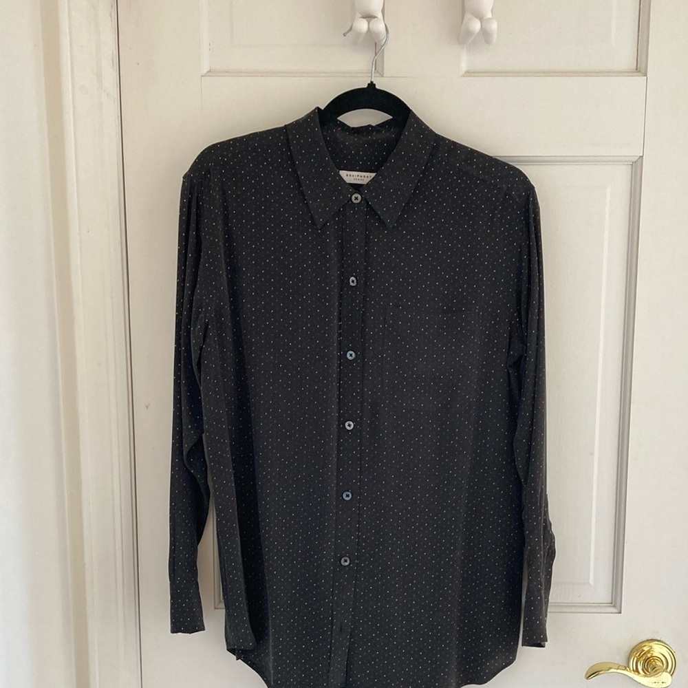 Equipment 100% silk shirt.